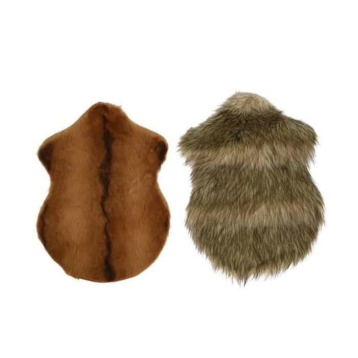 TAPPETO ECOPELLICCIA 2COL ASS